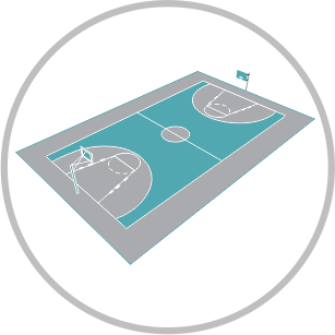 Multipurpose Sports Court amenities in Central Park Resorts - BellaVista Towers